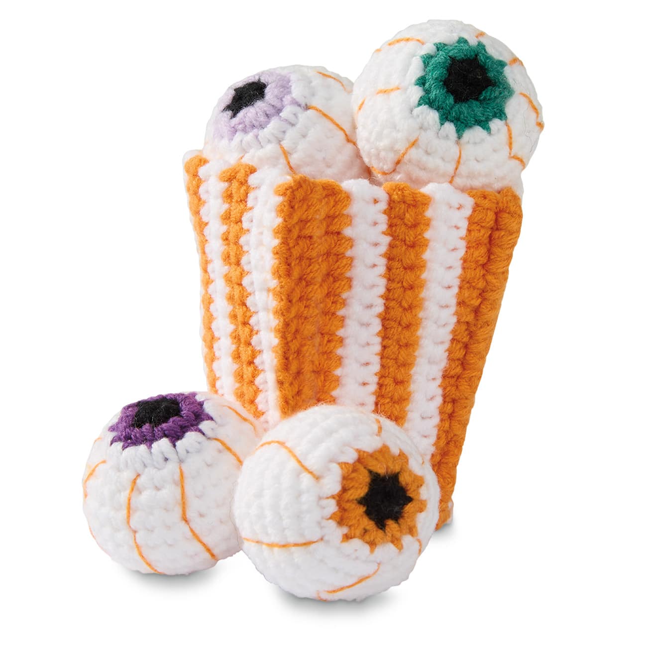 Mystic Eyes the Eyeball Bucket Halloween Crochet Kit by Loops & Threads®