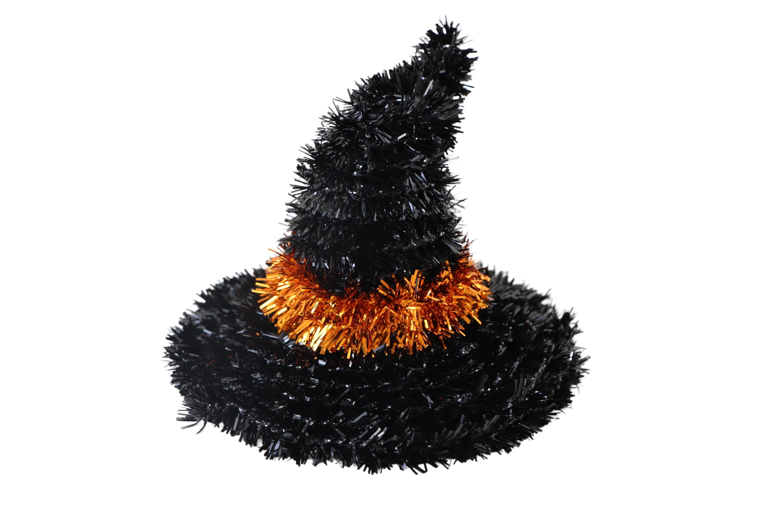5" Black Tinsel Witch Hat by Ashland®