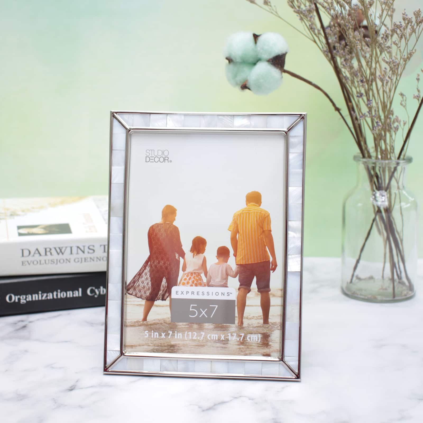 Expressions™ 5" x 7" Silver & Pearl Frame by Studio Décor® - Image 3