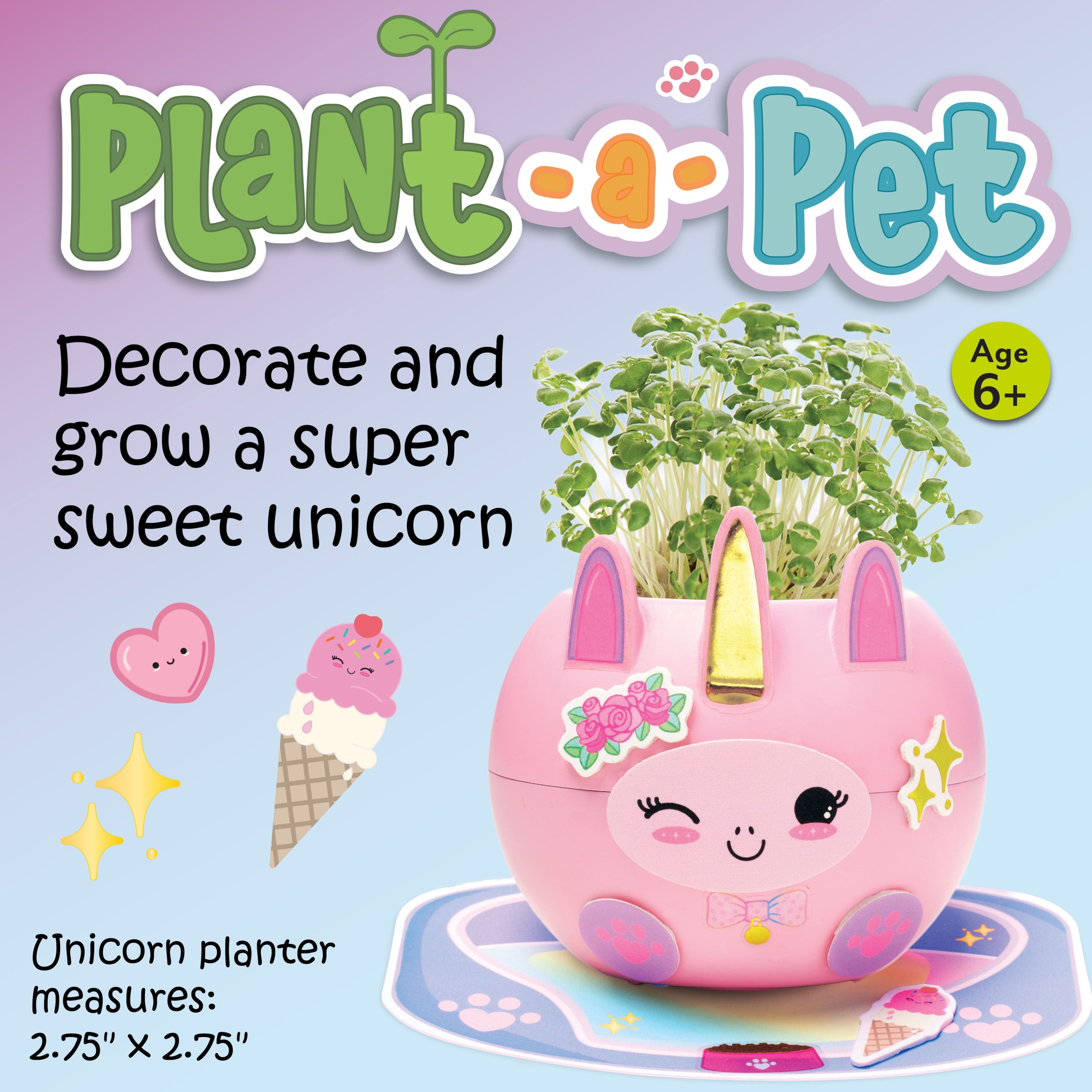 Creativity for Kids® Plant-a-Pet Kawaii Unicorn Kit - Image 2