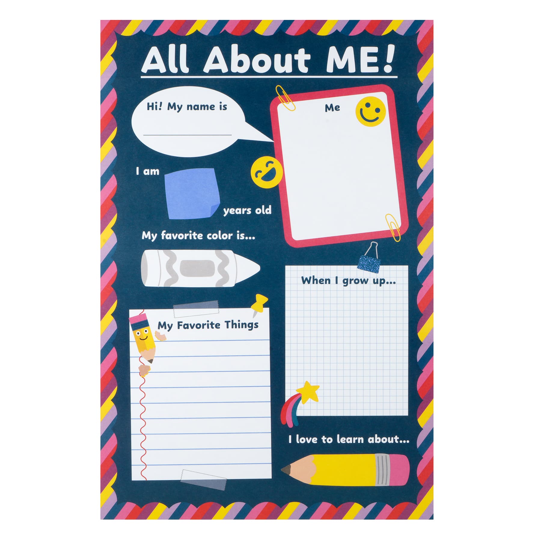 Class Rules! 10" x 15" About Me Worksheets, 24ct. by B2C™