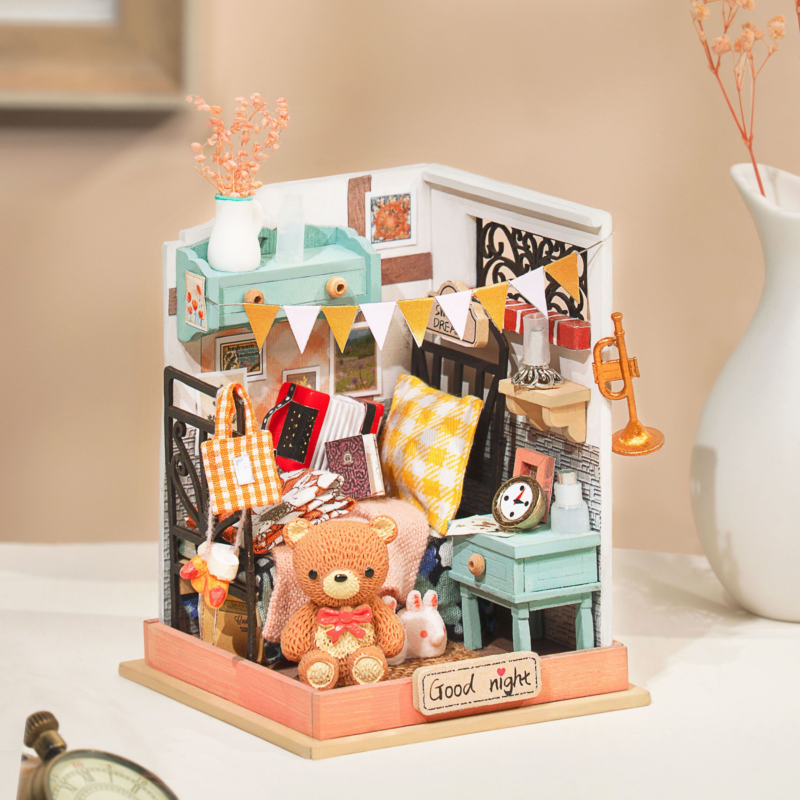 Rolife® Sweet Dream Bedroom DIY Miniature Kit - Image 3