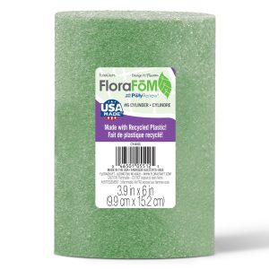 FloraCraft® FloraFōM 4" x 6" Green Foam Cylinder