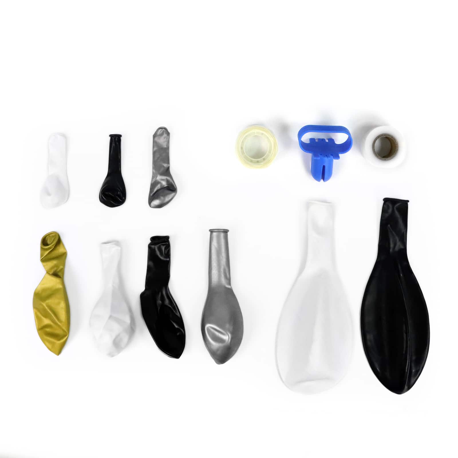 10ft. Black, White, Gray & Gold Balloon Garland by Celebrate It™ - Image 2