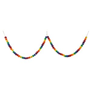 6ft. Rainbow Felt Pom Pom Garland by Celebrate It™