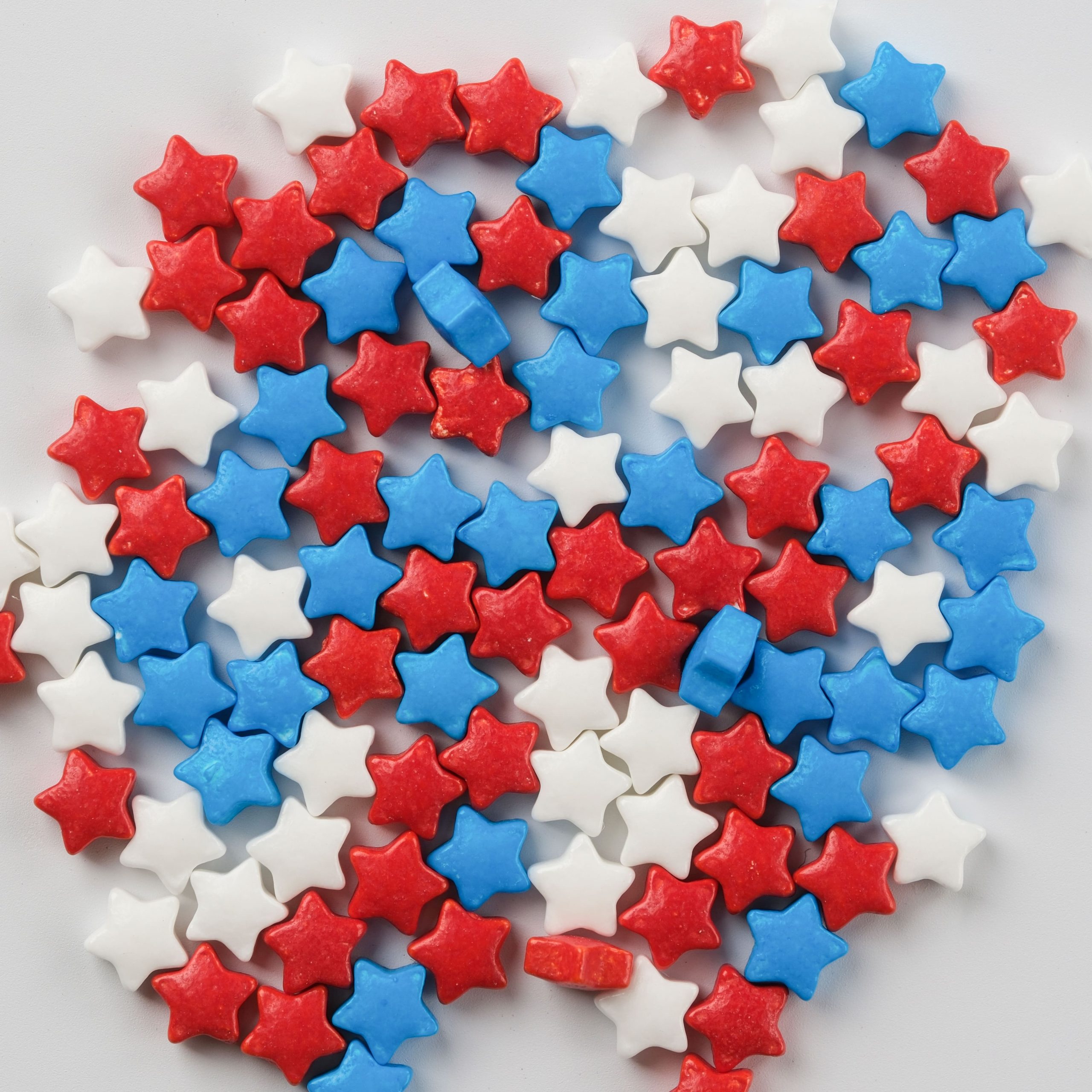 PME Cake Sweet Street® Red, White & Blue Stars Sprinkles