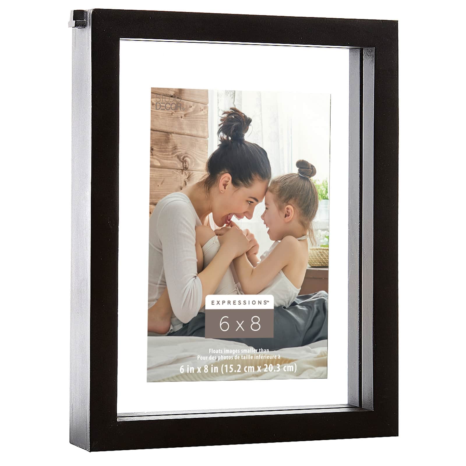 Expressions™ 6" x 8" Black Float Frame by Studio Décor® - Image 4