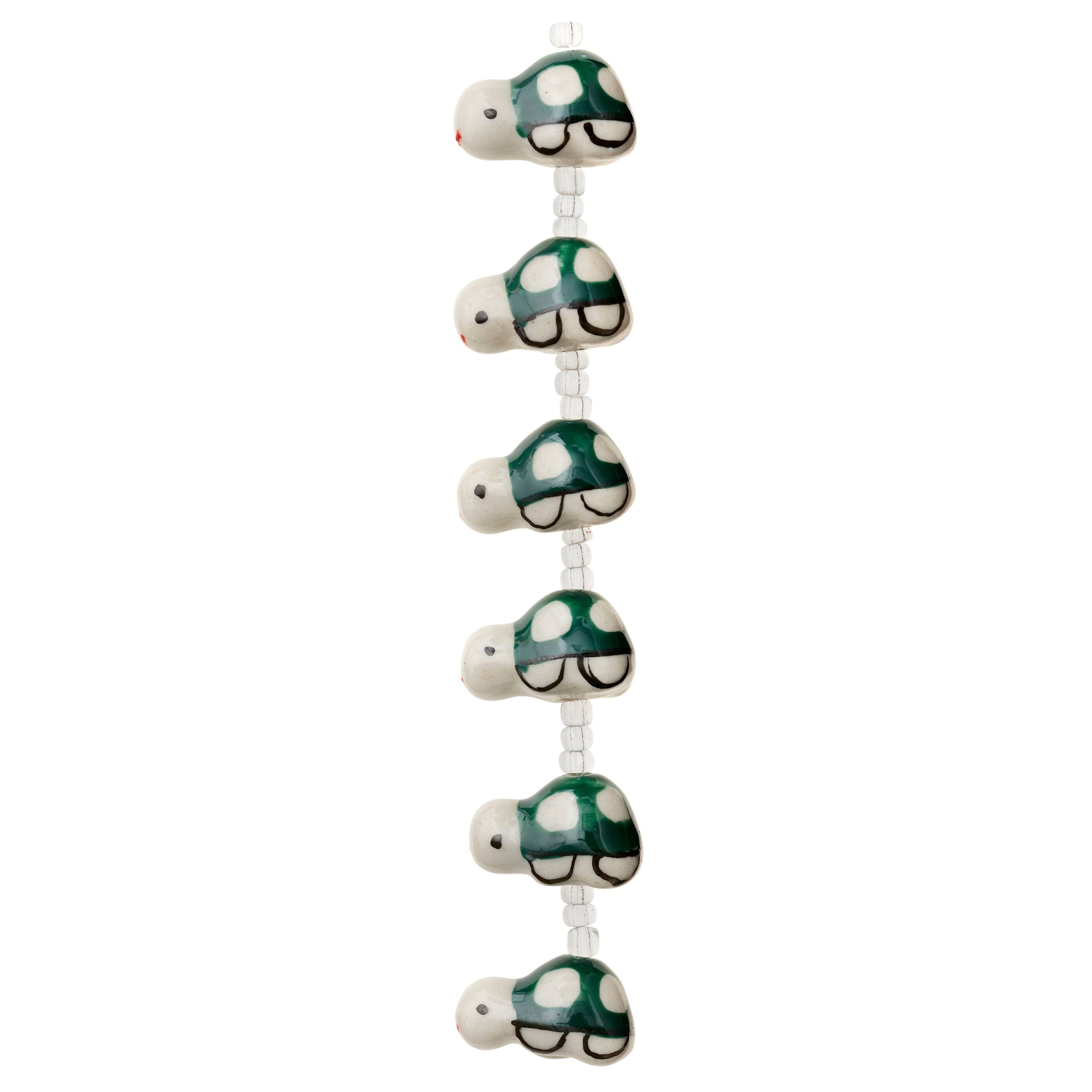 Green Turtle Ceramic Beads, 18mm by Bead Landing™ - Image 3