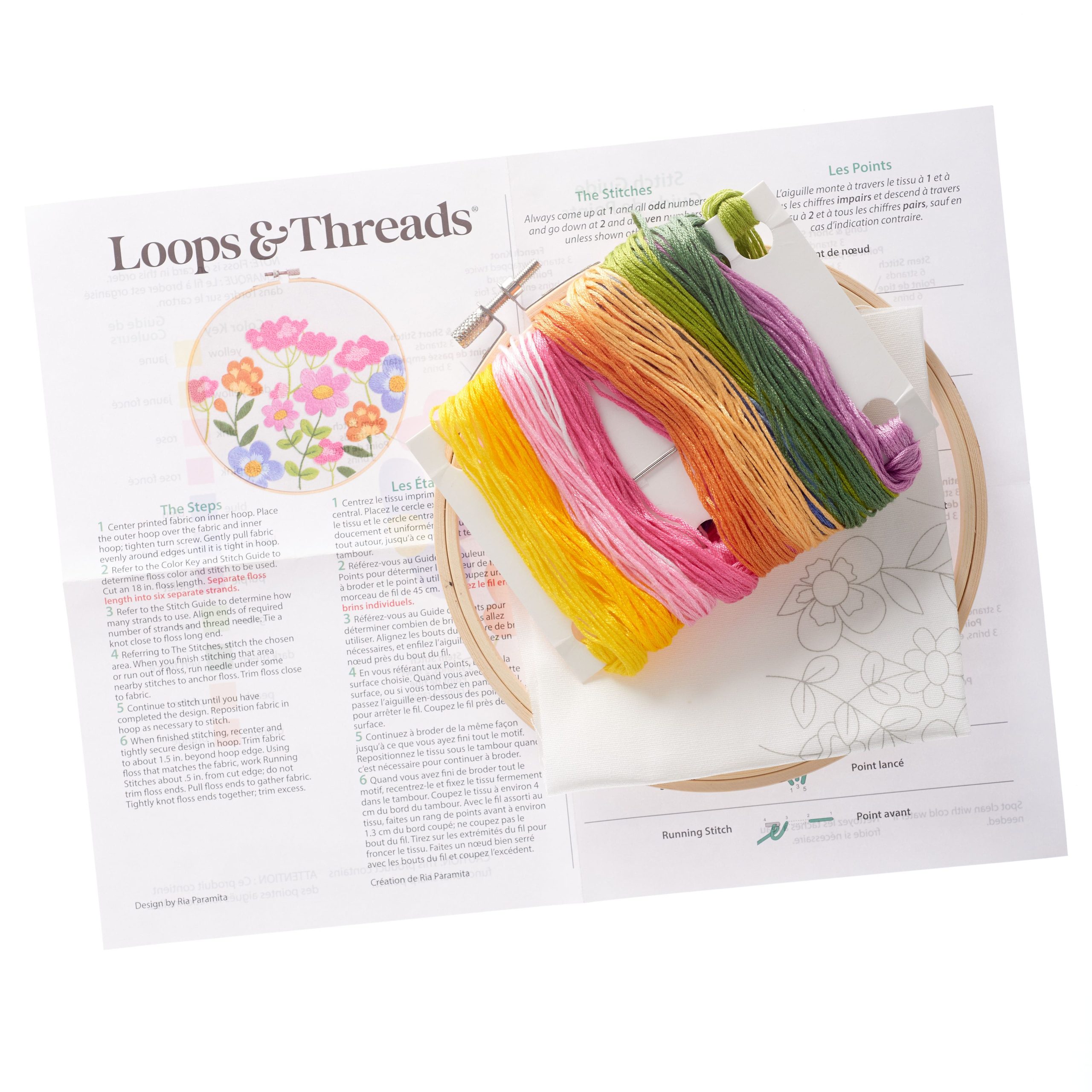6" Garden Fresh Embroidery Kit by Loops & Threads® - Image 4
