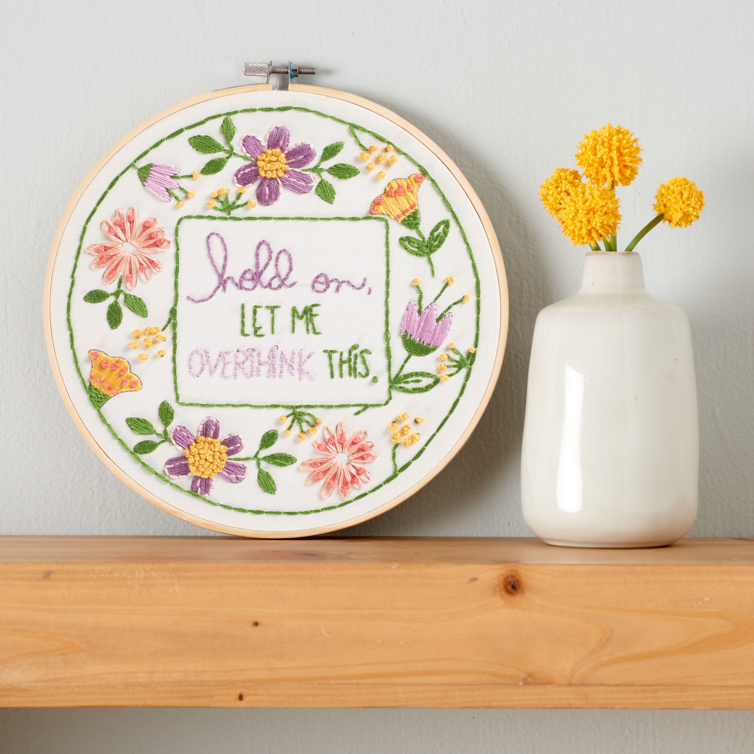 8" Overthink Embroidery Kit by Loops & Threads® - Image 3