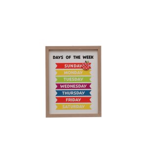 Class Rules! 9.75" x 12.5" Weekdays with Magnet Wall Décor by B2C™