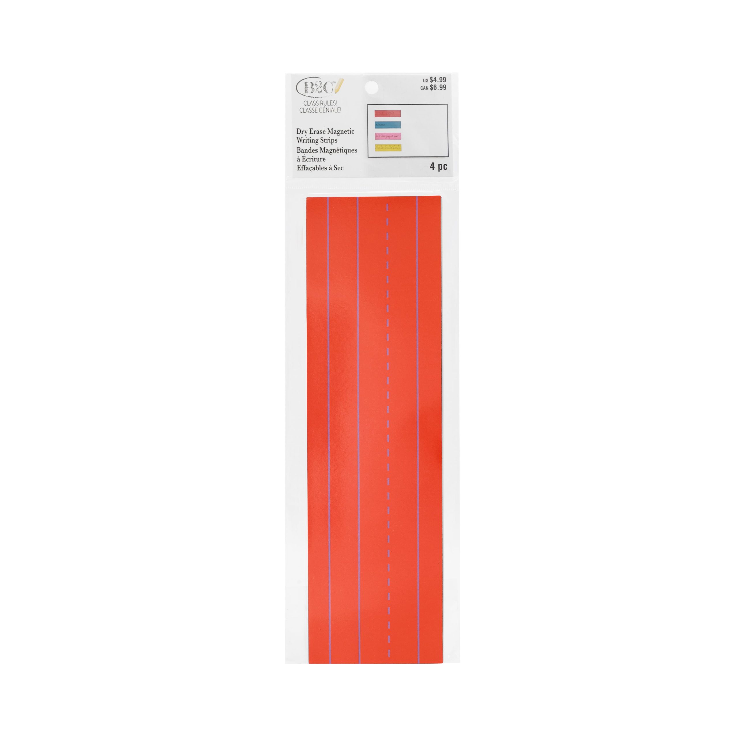 Class Rules! 11" Dry Erase Magnetic Writing Strips, 4ct. by B2C™ - Image 2