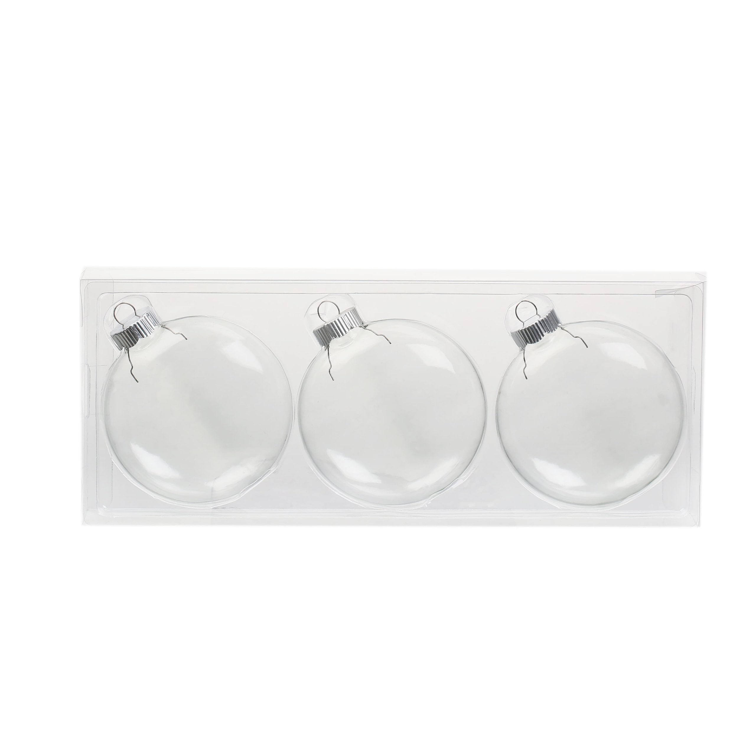 3 Pack 4" DIY Glass Disc Ornaments by Make Market® - Image 2