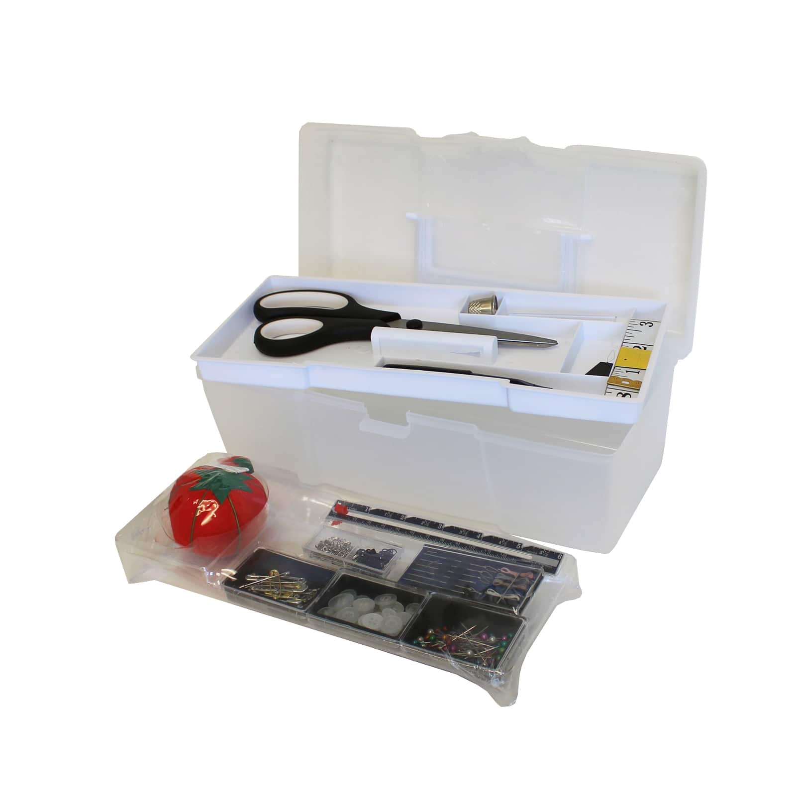 Sew & Go Premium Sewing Kit in Caddy with Removable Tray by Loops & Threads™ - Image 3