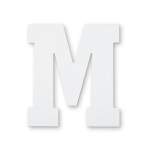 13" White MDF Uppercase Letter by Make Market®
