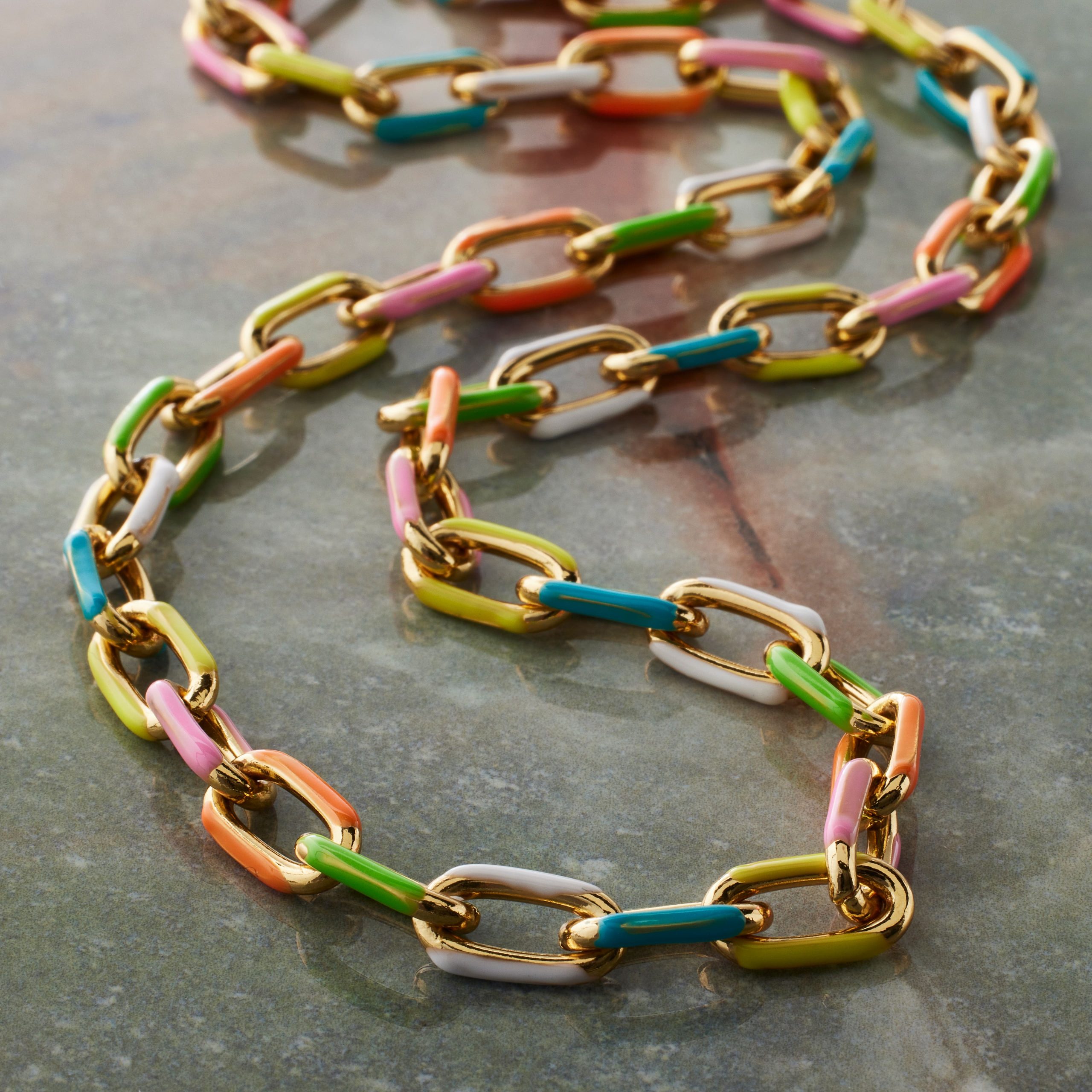 18" Gold Enamel Clip Chain by Bead Landing™ - Image 2