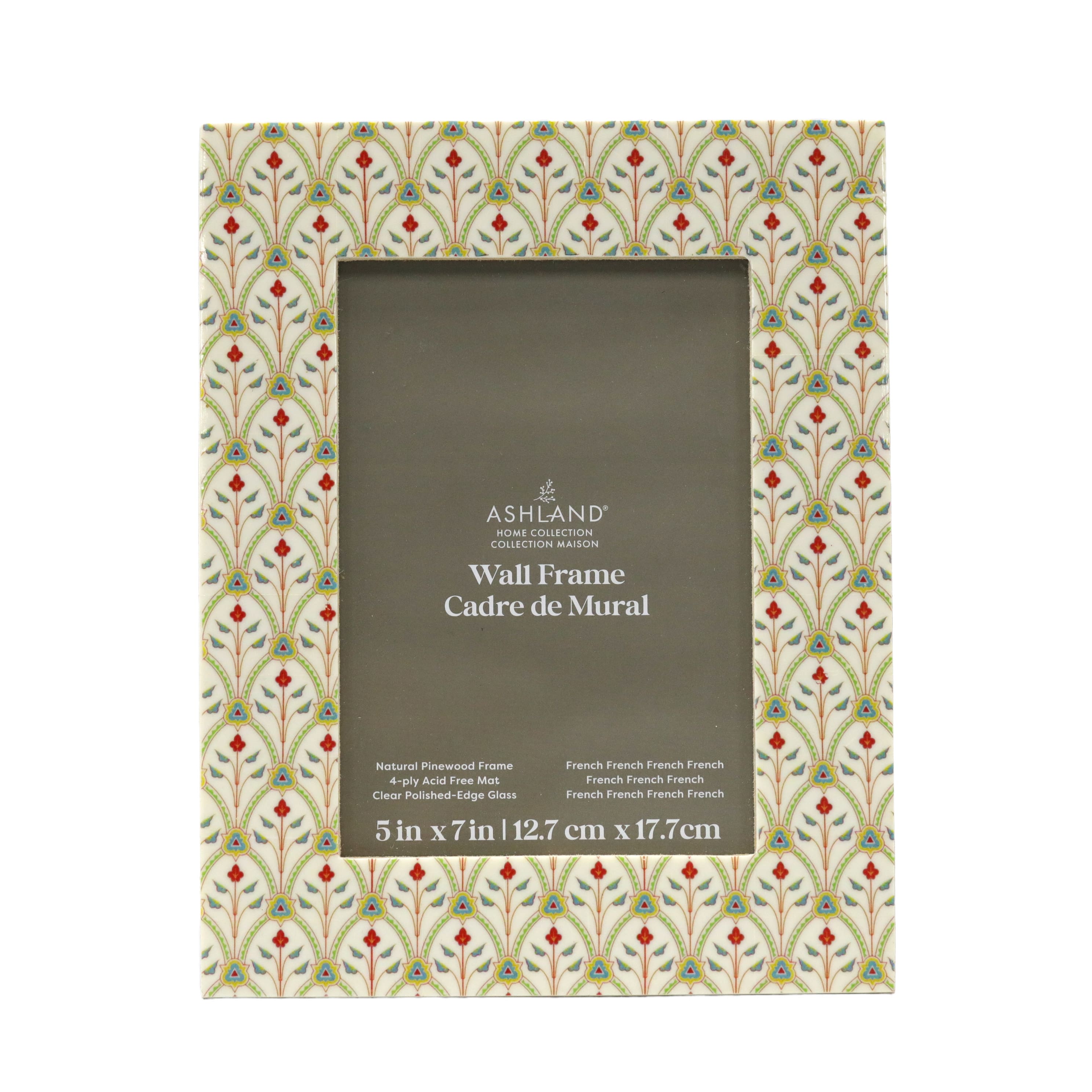 Home Red Flower Faux Stone Tabletop Frame by Ashland®