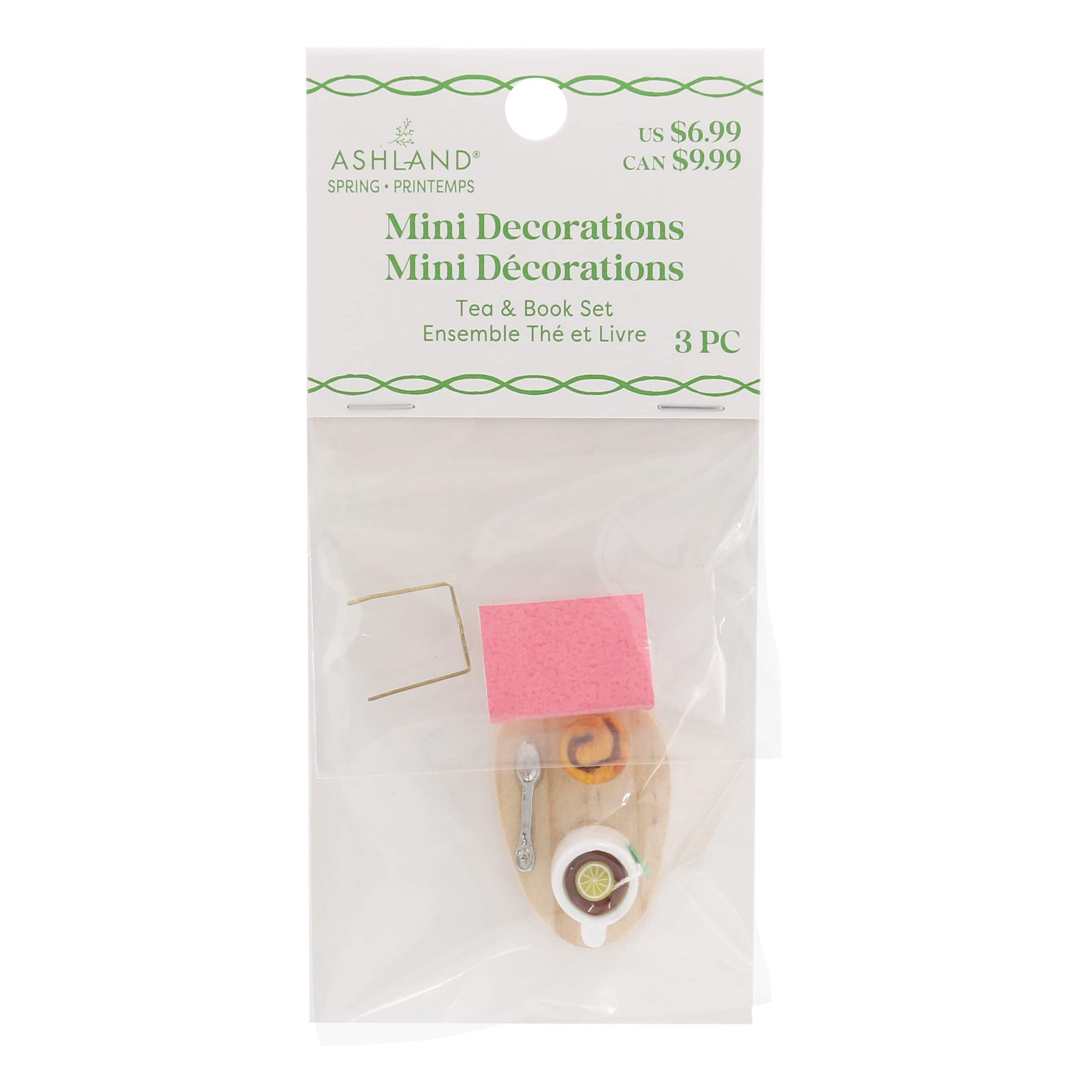 Mini Tea & Book Decoration Set by Ashland® - Image 4