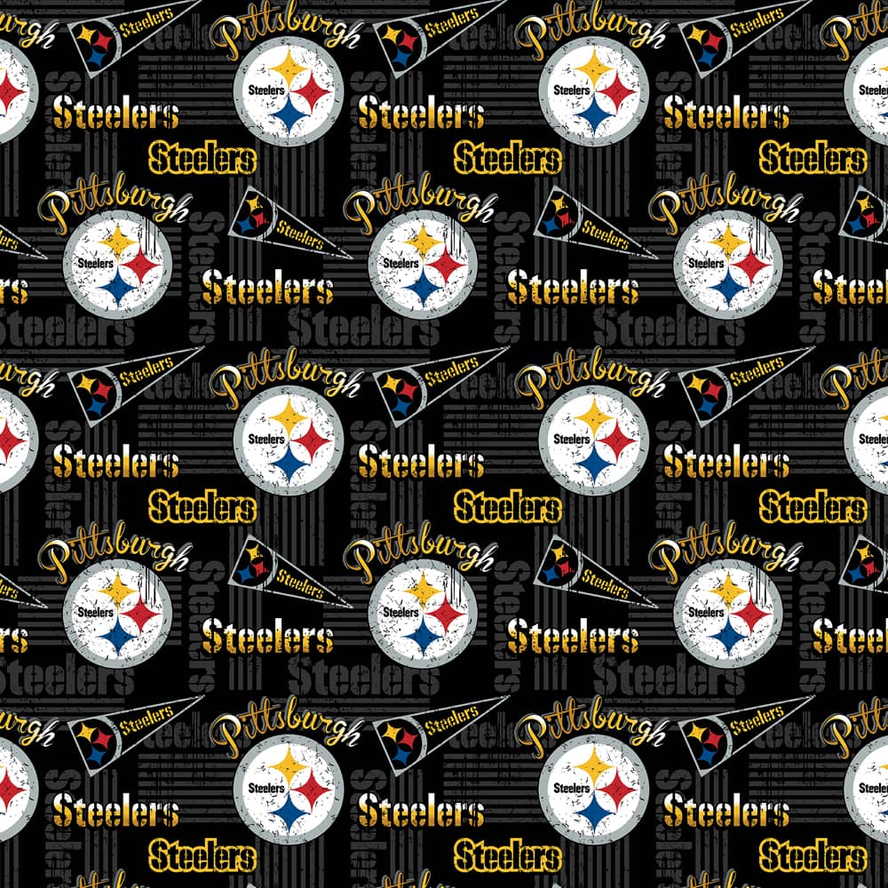 NFL Pittsburgh Steelers Retro Cotton Fabric