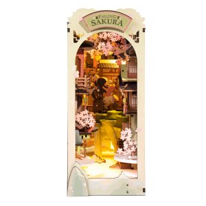 Rolife® Falling Sakura DIY Book Nook Shelf Insert Kit