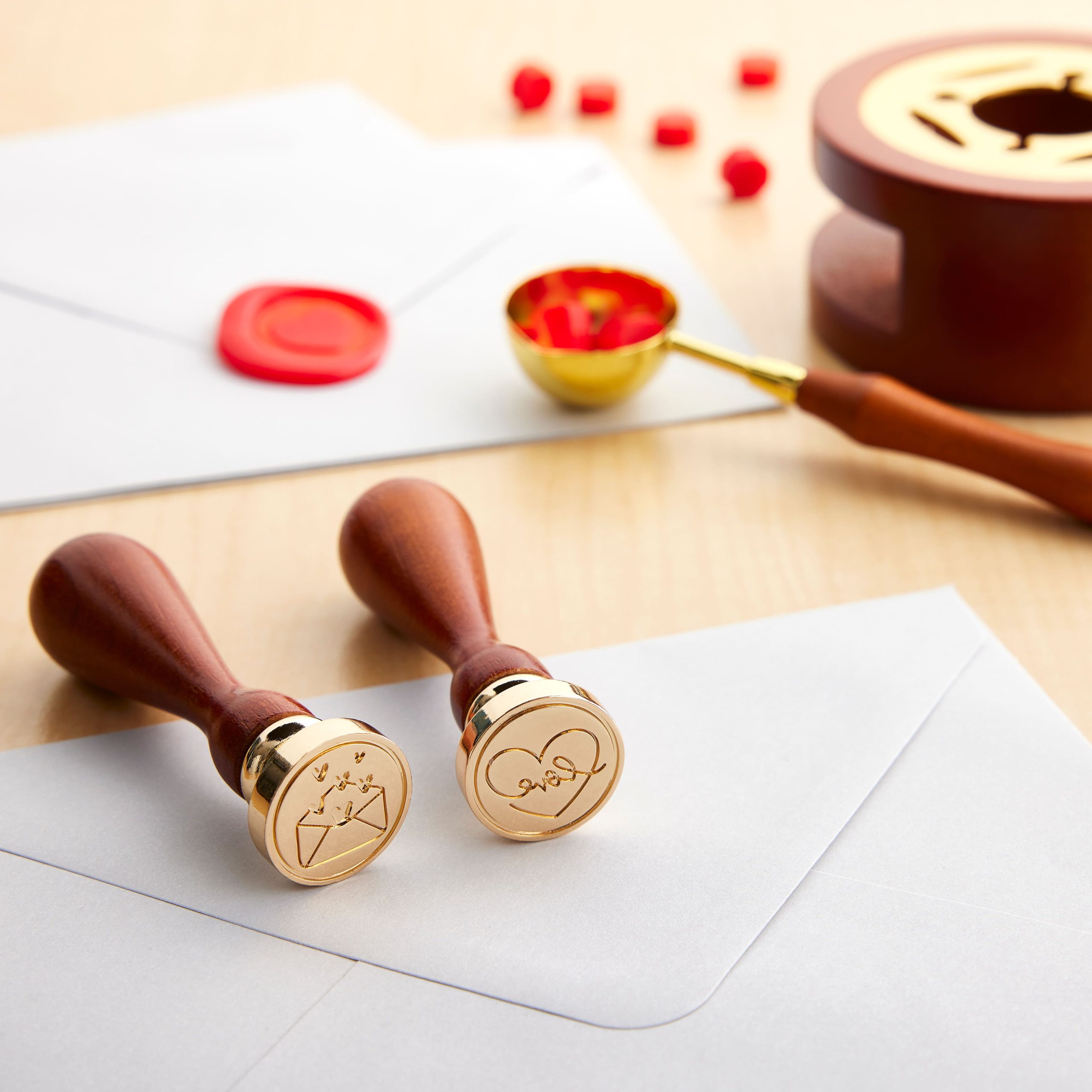 Envelope & Heart Wax Stamp Set by Recollections™ - Image 2