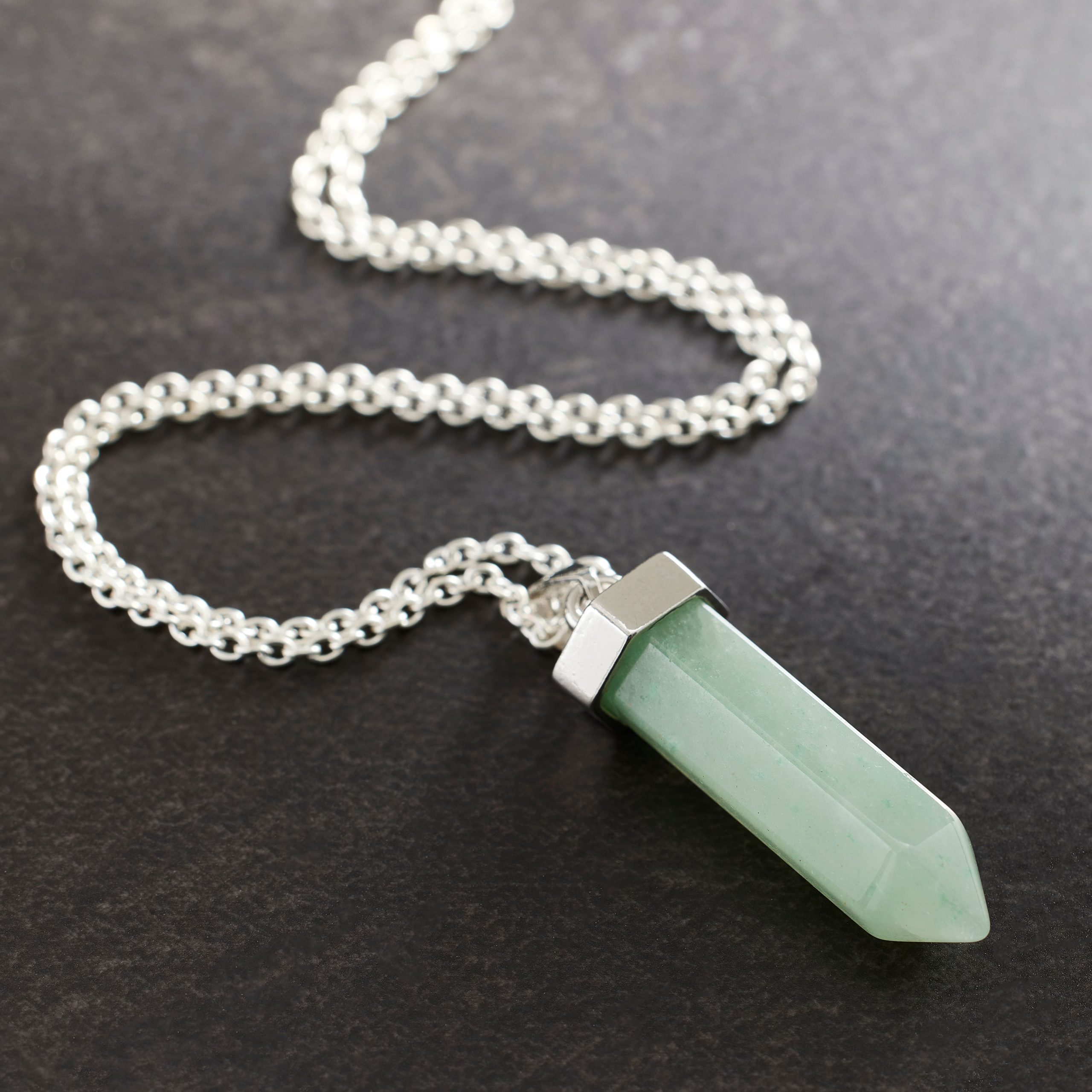 Green Aventurine Prism Pendant by Bead Landing™ - Image 2