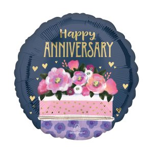 17" Anniversary Cake Foil Balloon