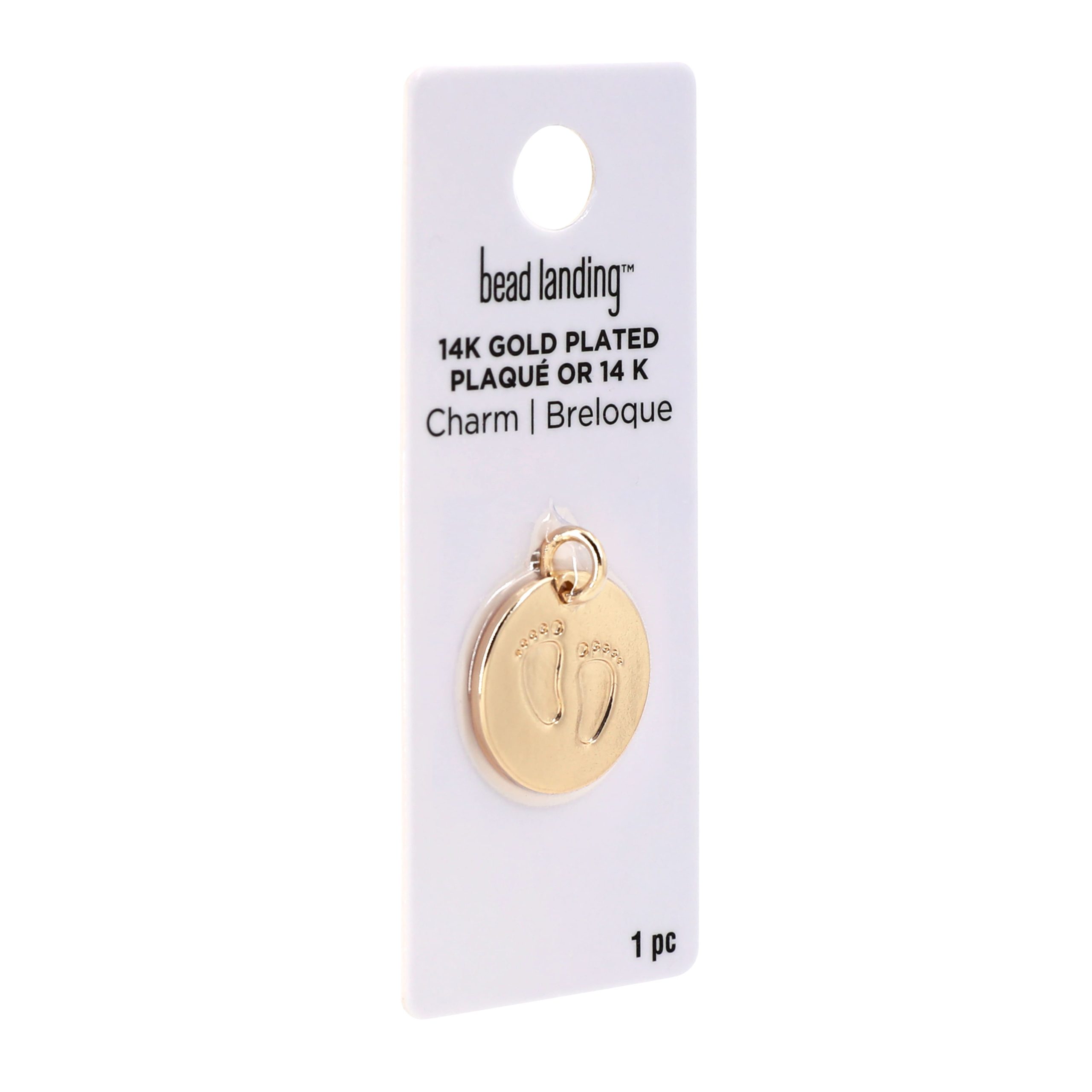 14K Gold Plated Footprints Charm by Bead Landing™ - Image 4