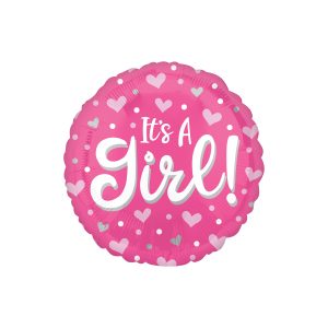 17" It's a Girl Foil Balloon