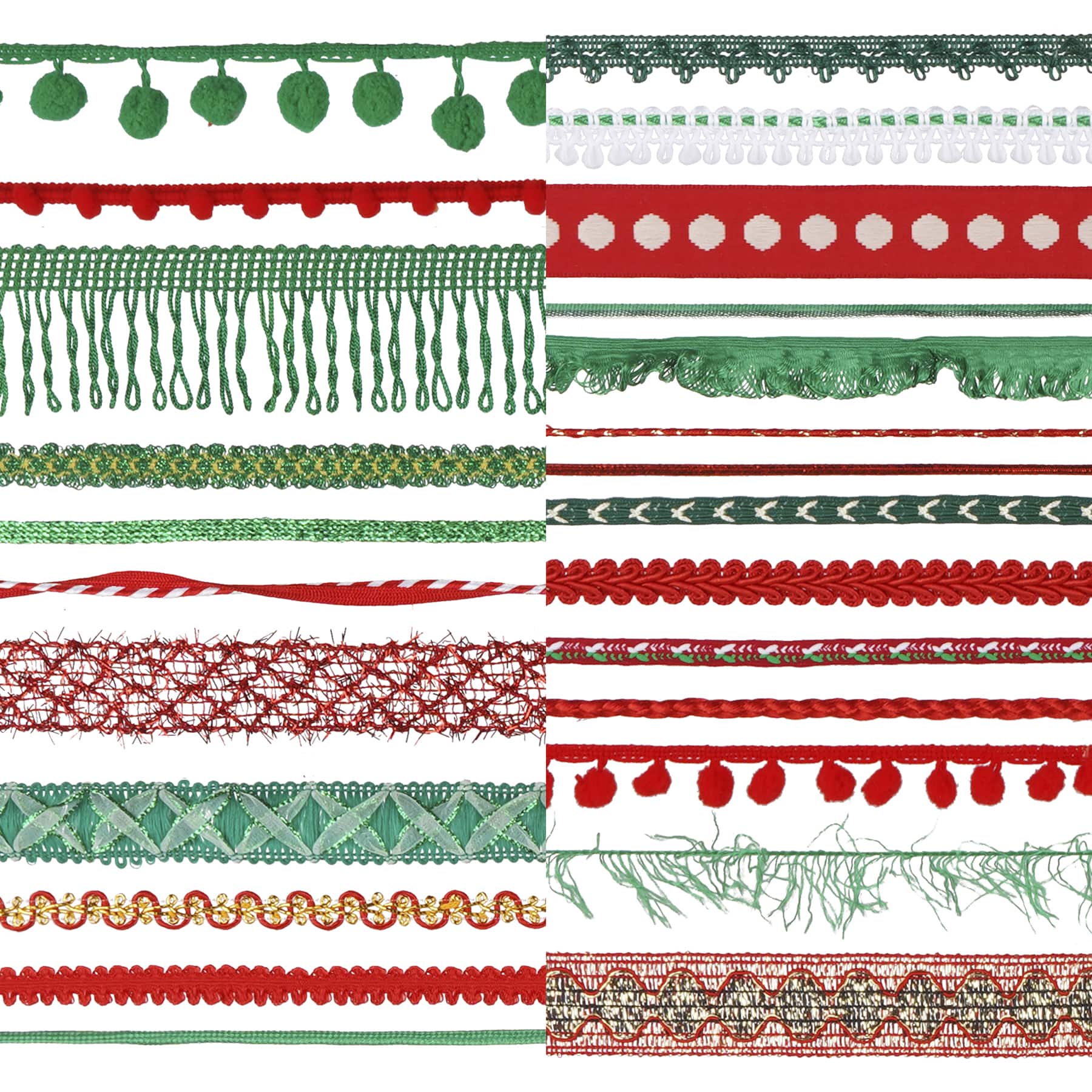 Red & Green Ribbon Trim by Celebrate It®, 25ct. - Image 2