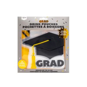 12oz. Graduation Drink Pouches, 10ct.