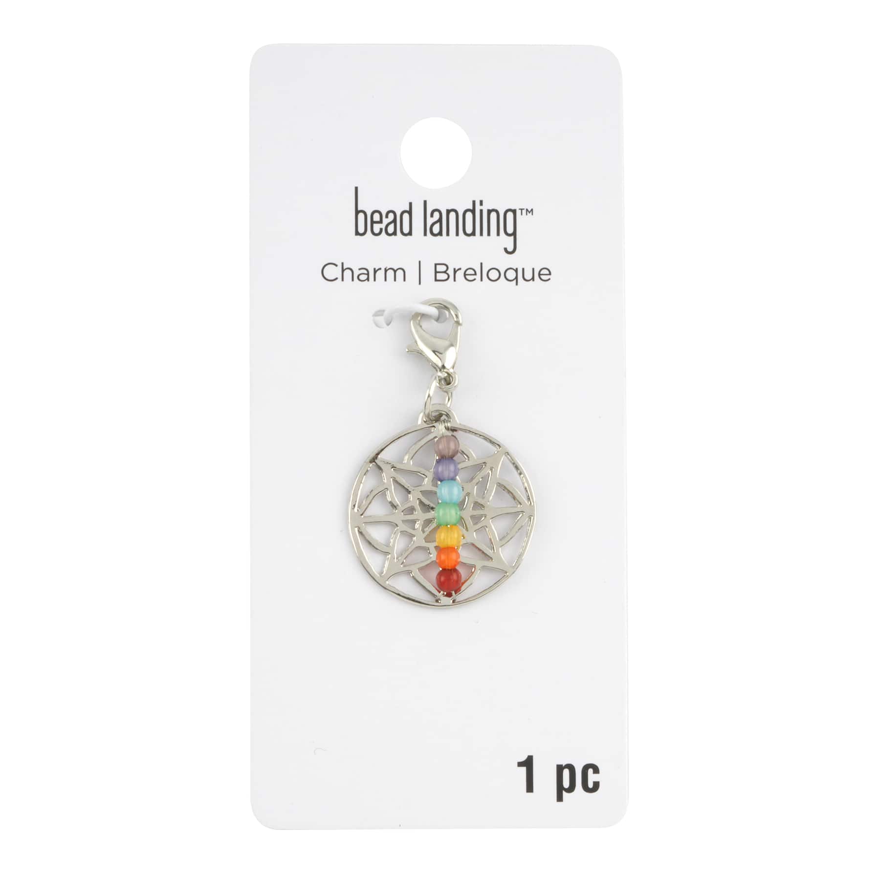 Rhodium Chakra Charm by Bead Landing™ - Image 3