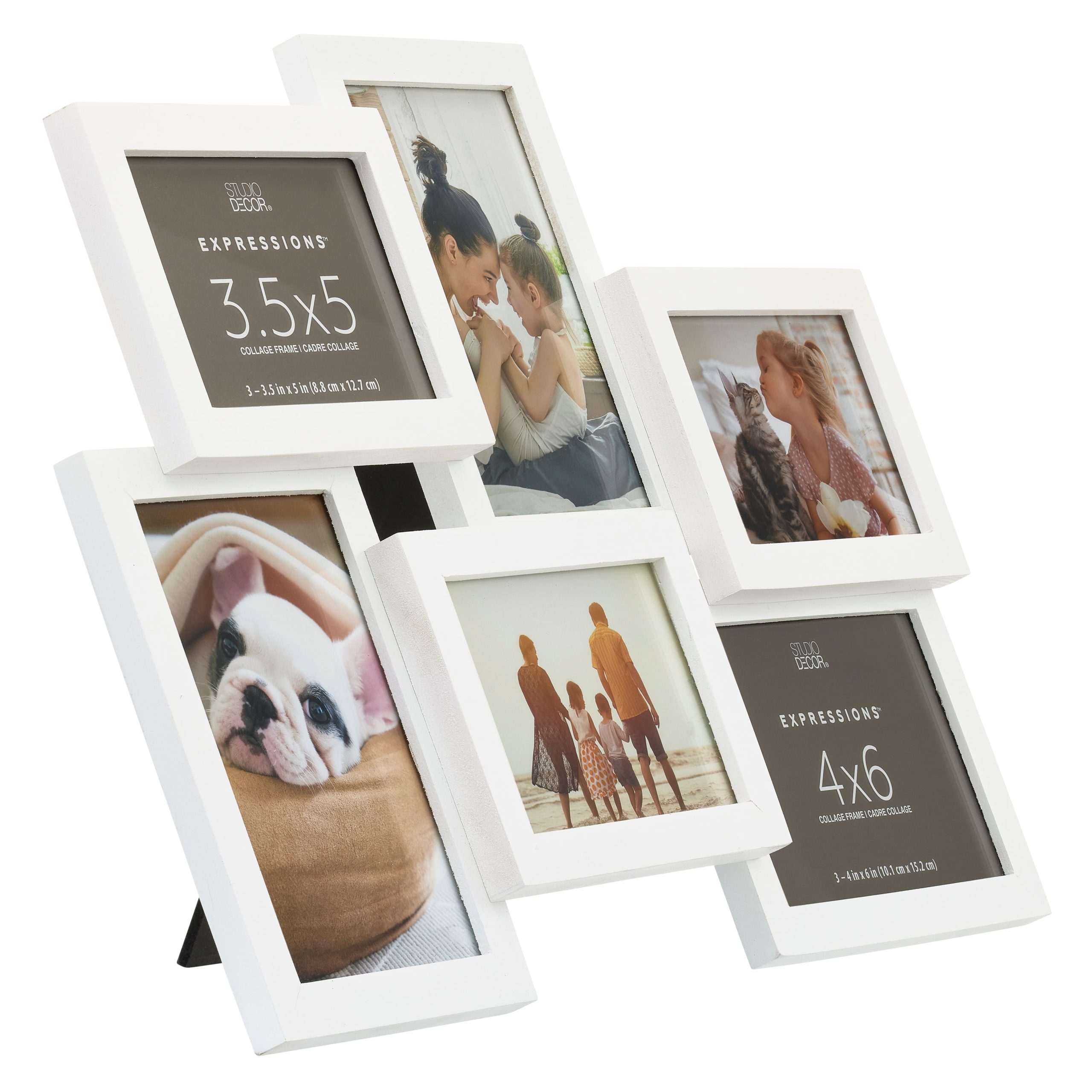 Expressions™ 6 Opening White Collage Frame by Studio Décor® - Image 3