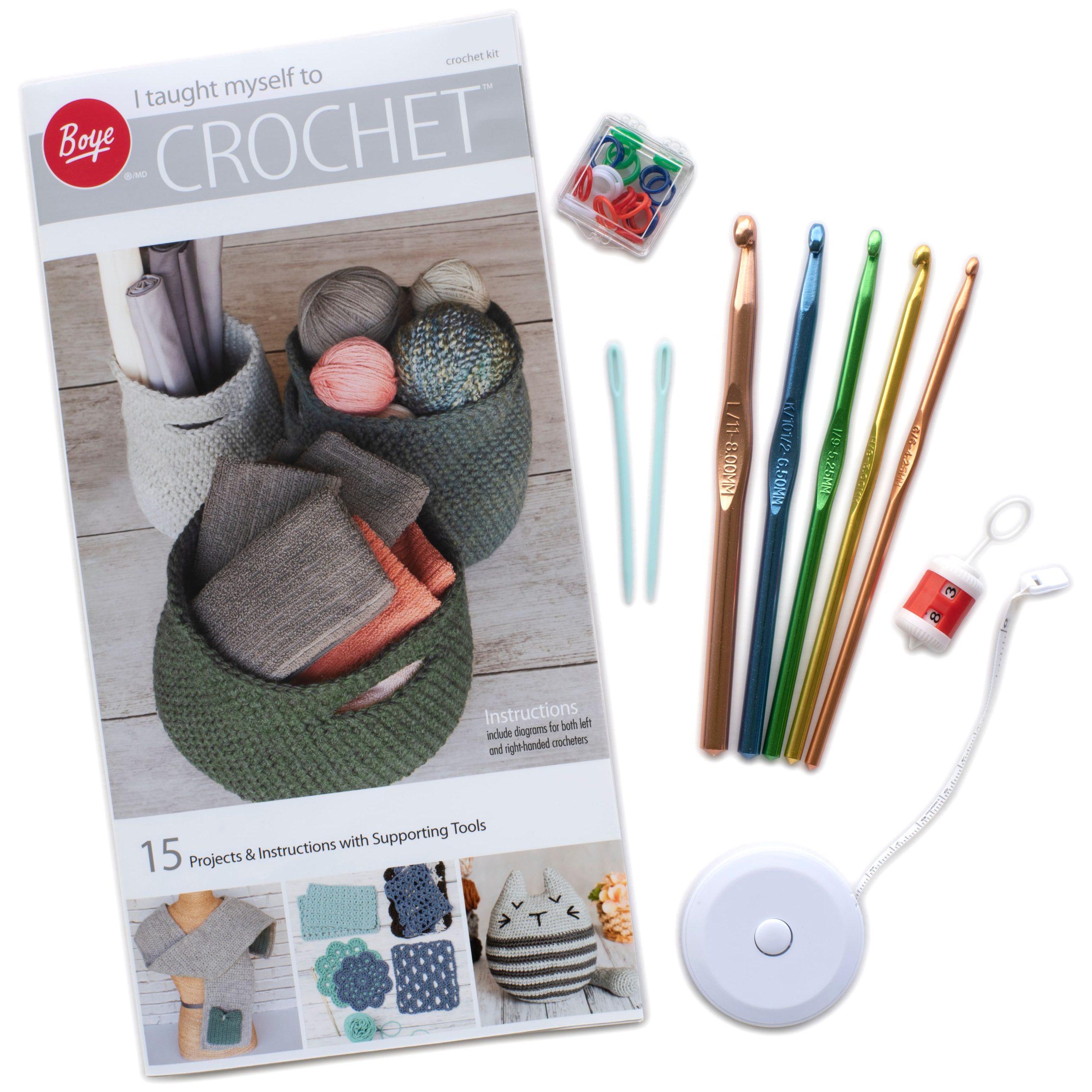 Boye® I Taught Myself to Crochet® Kit - Image 4