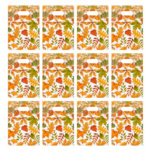 Thanksgiving Leaf Zipper Treat Bags With Handle, 12ct. by Makery™