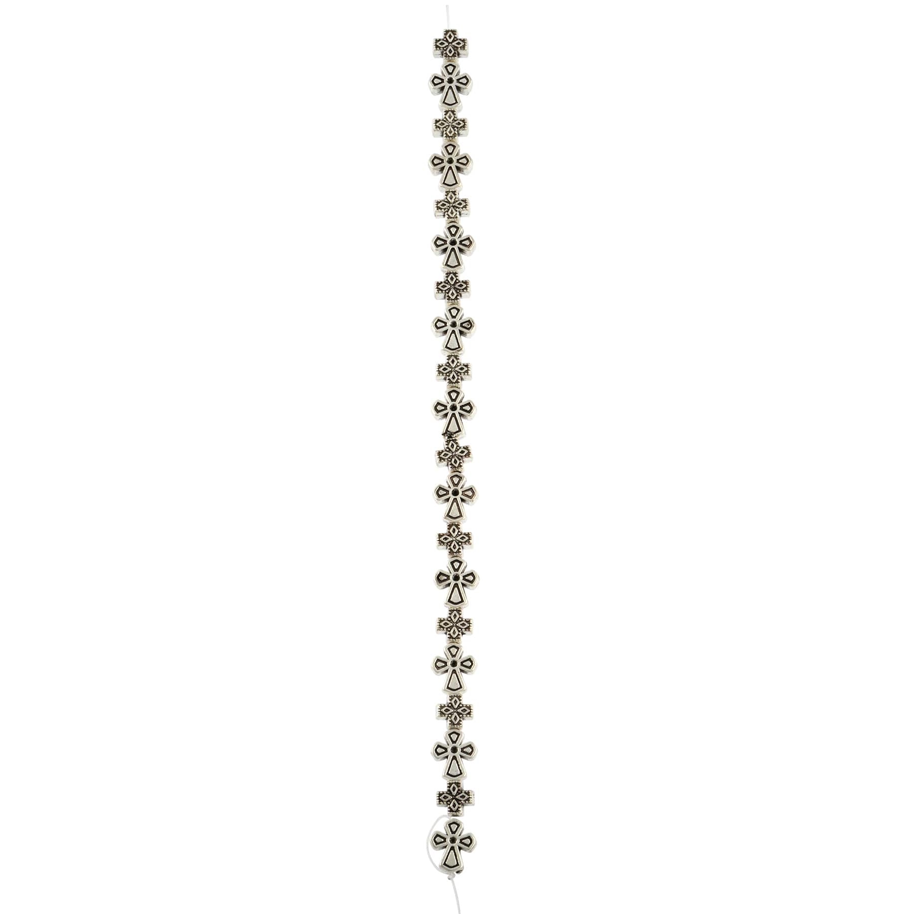 Antique Silver Metal Cross Mix Beads by Bead Landing™ - Image 3