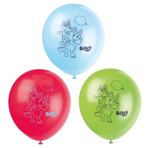 12" Bluey Latex Balloons, 8ct.
