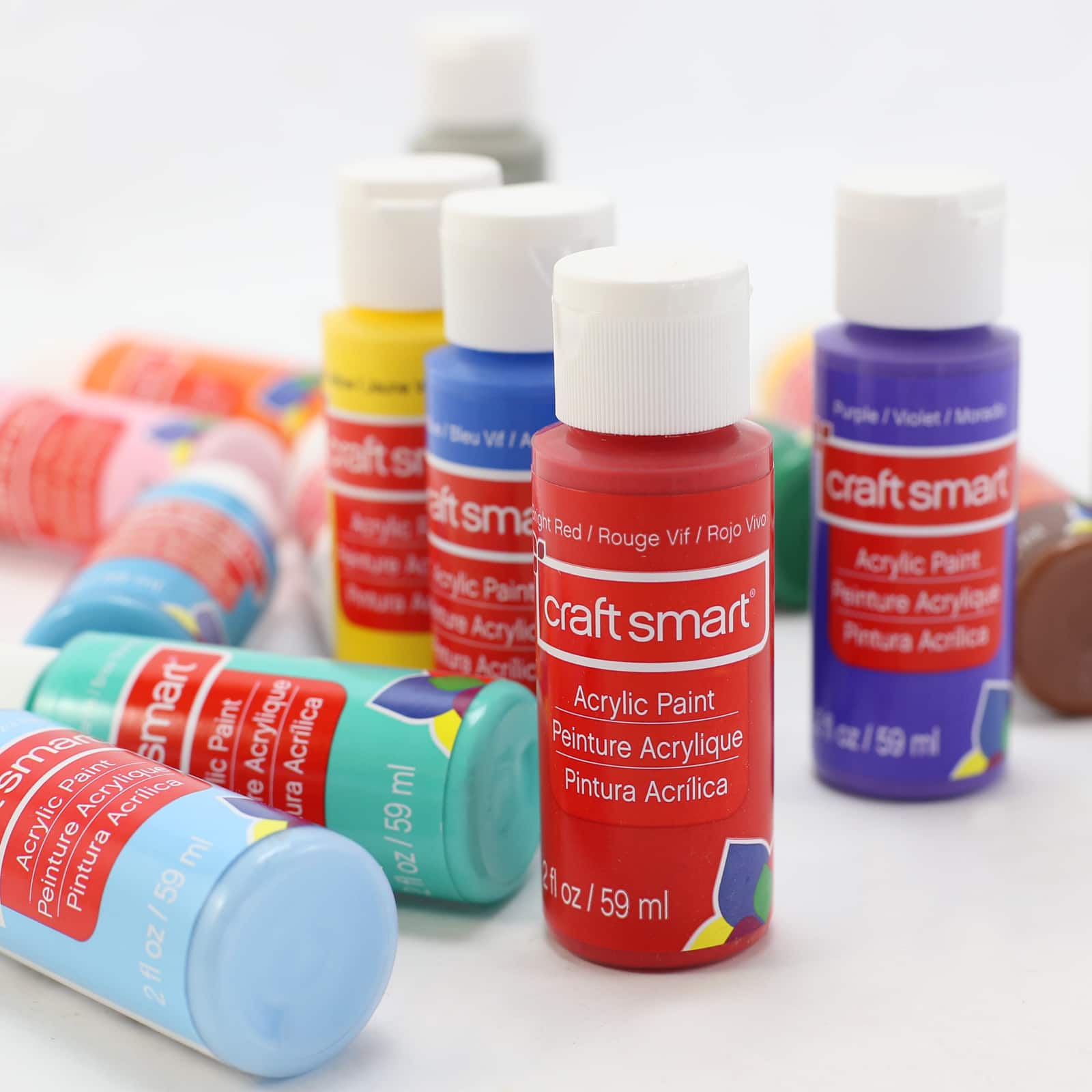 16 Color Matte Acrylic Paint Value Pack by Craft Smart® - Image 3
