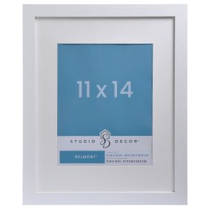 White Belmont Frame with Mat by Studio Décor®