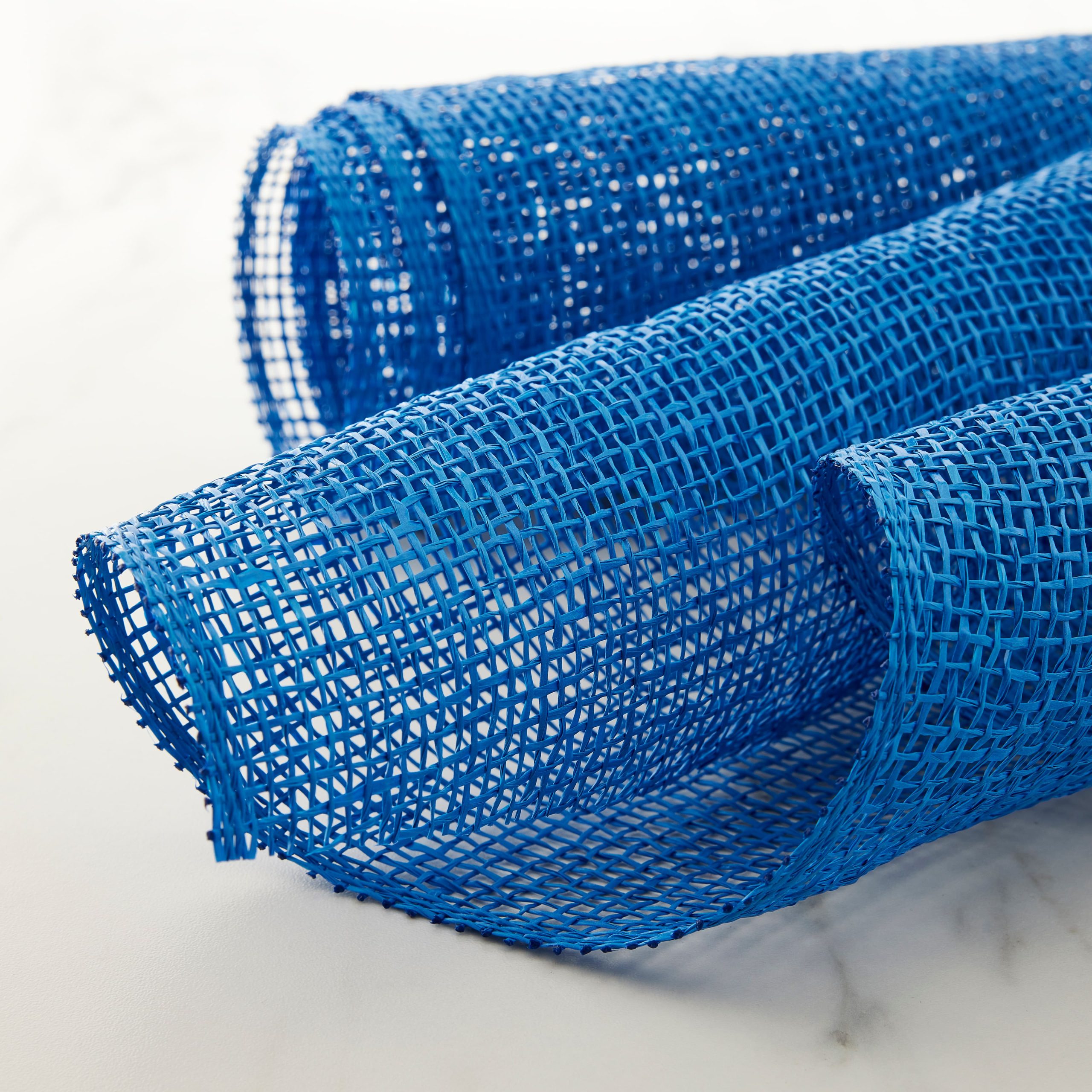 10" x 19ft. Blue Poly Burlap Mesh by Celebrate It™ - Image 2