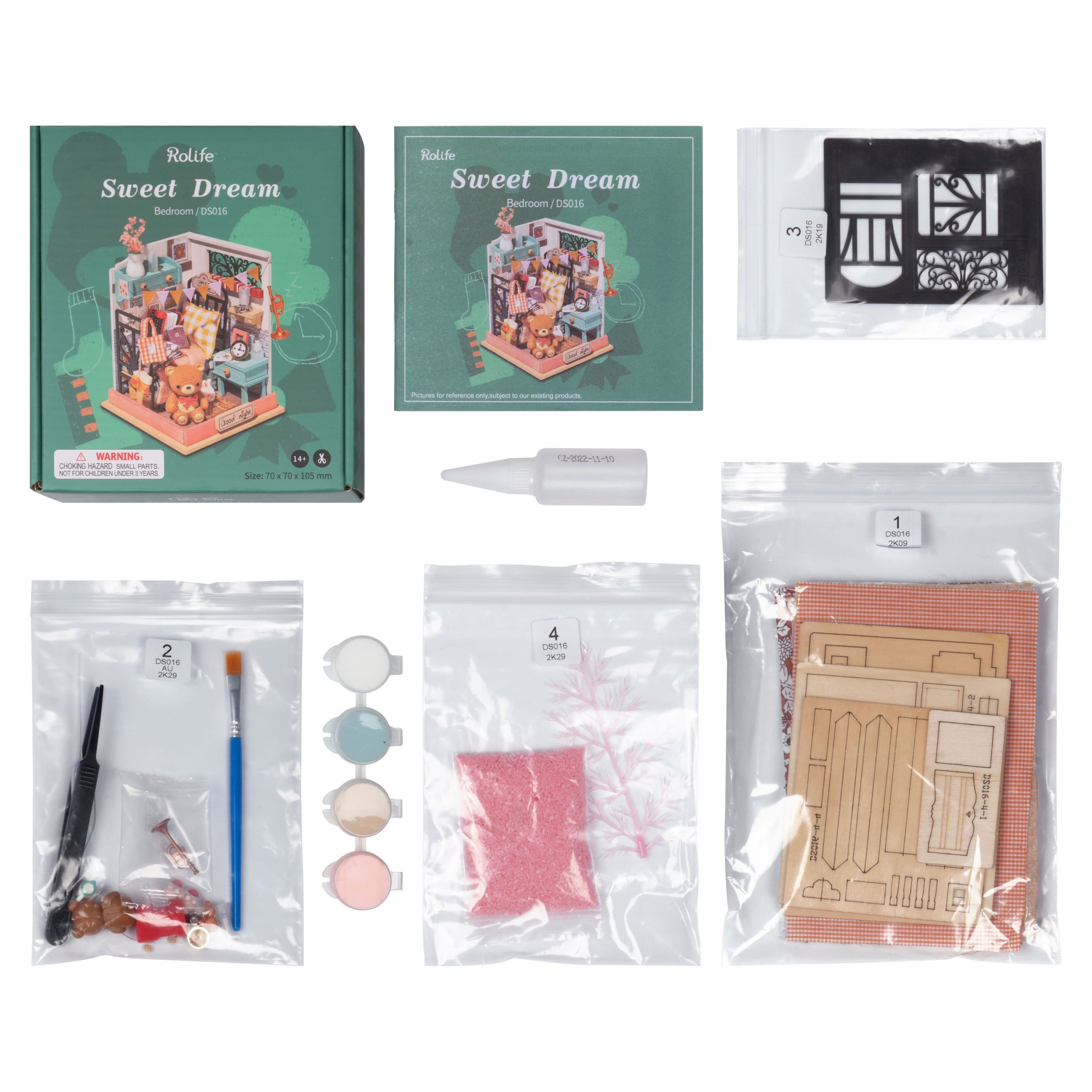 Rolife® Sweet Dream Bedroom DIY Miniature Kit - Image 4