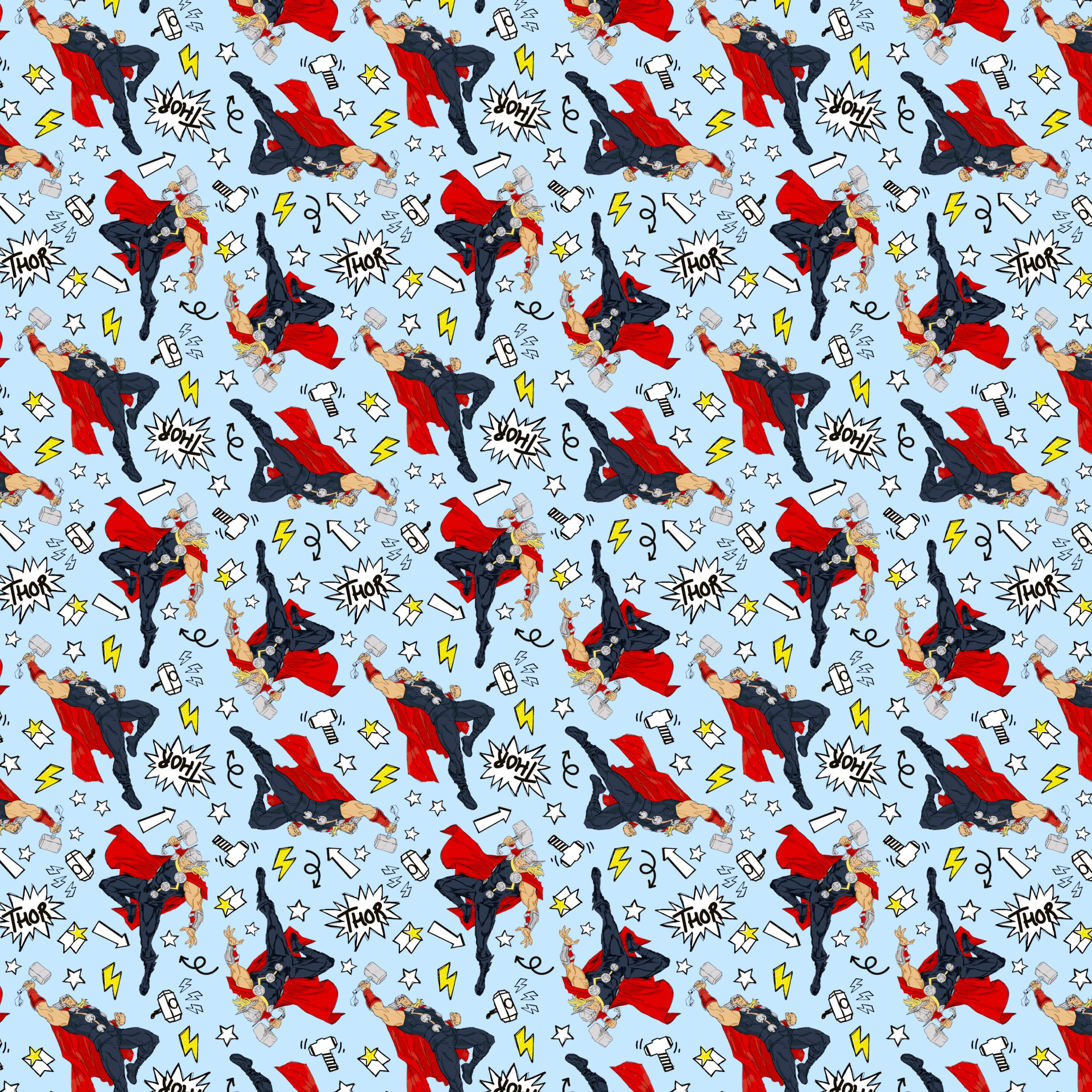 Marvel® Thor Thunder Cotton Fabric