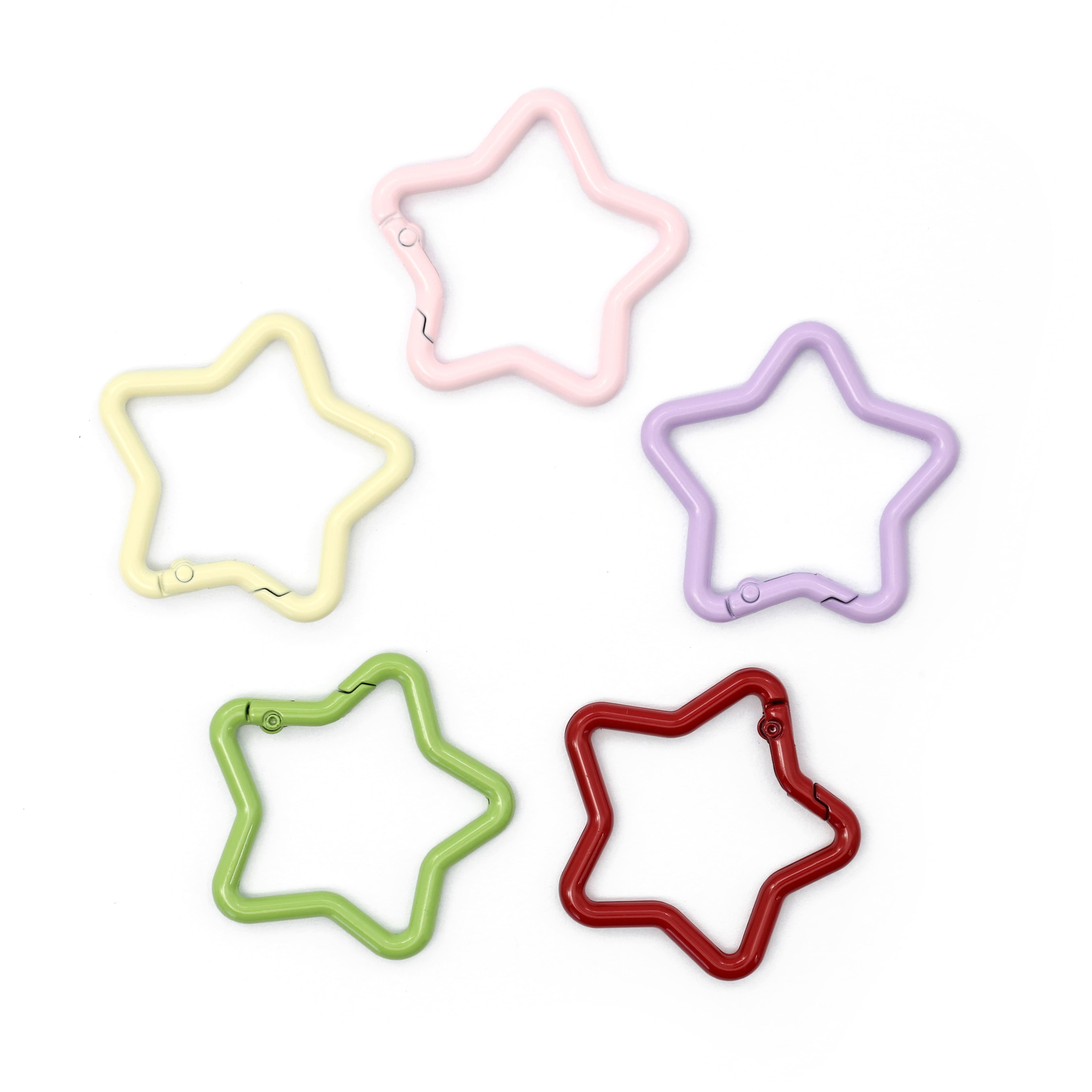 Multicolor Star Carabiners, 5ct. by Creatology™