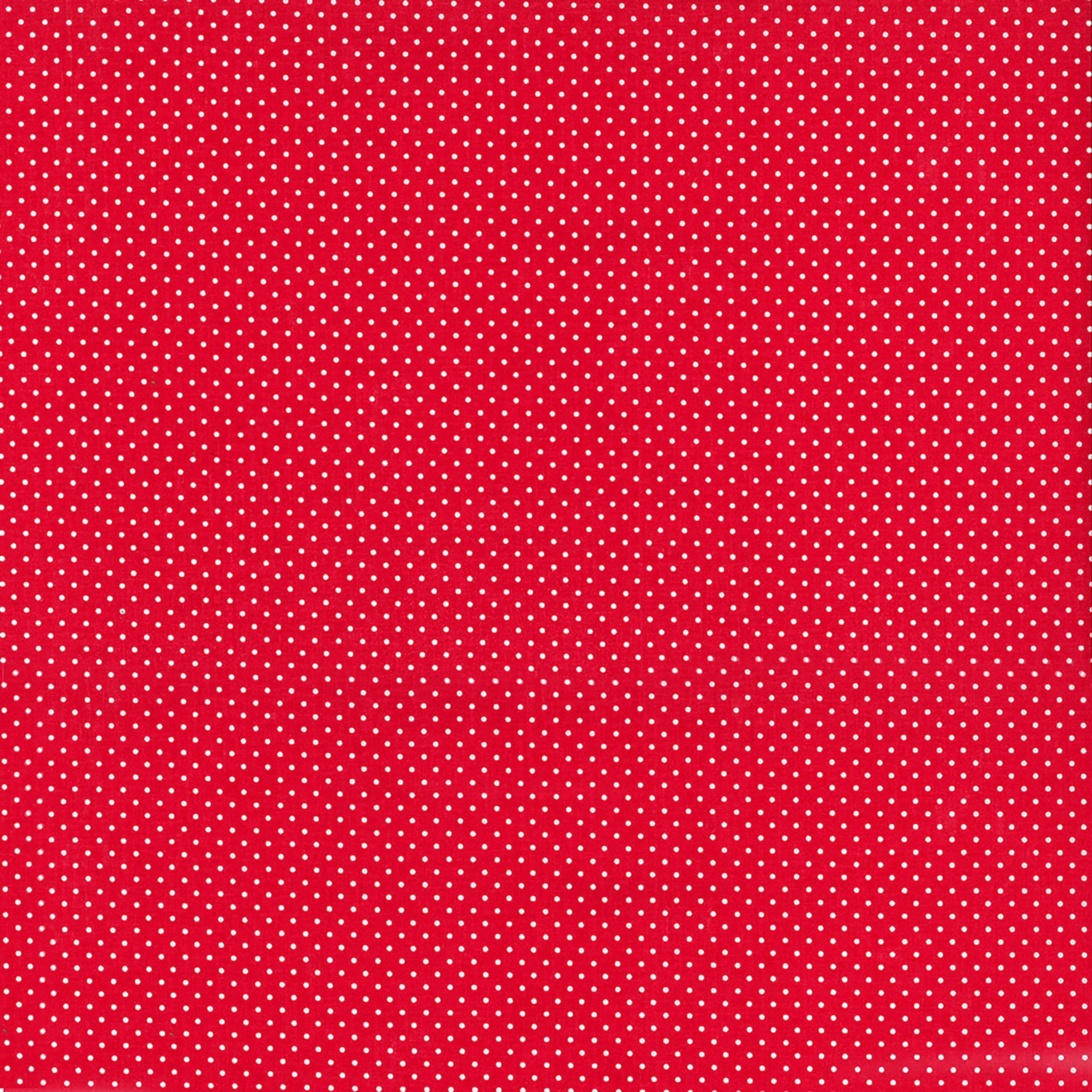 Fabric Traditions Red Polka Dot Cotton Fabric - Image 3