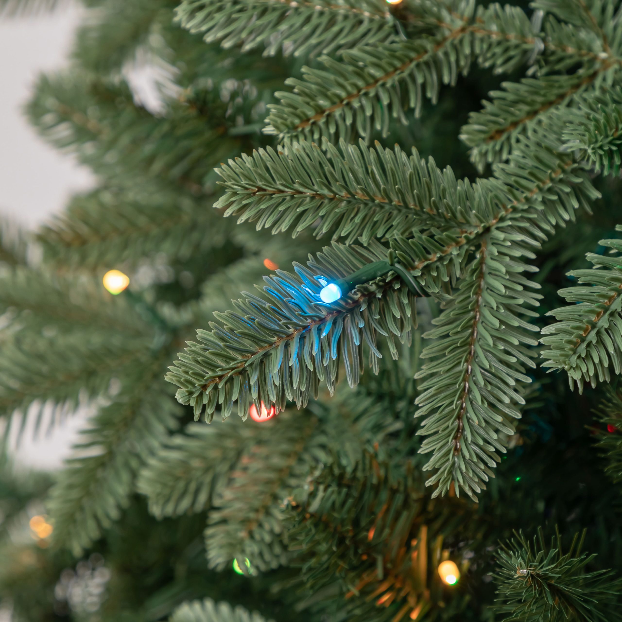 7.5ft. Pre-Lit Harper Spruce Artificial Christmas Tree, Quick Set® LumaColor™ RGBW Color Changing LED Lights by Ashland® - Image 2