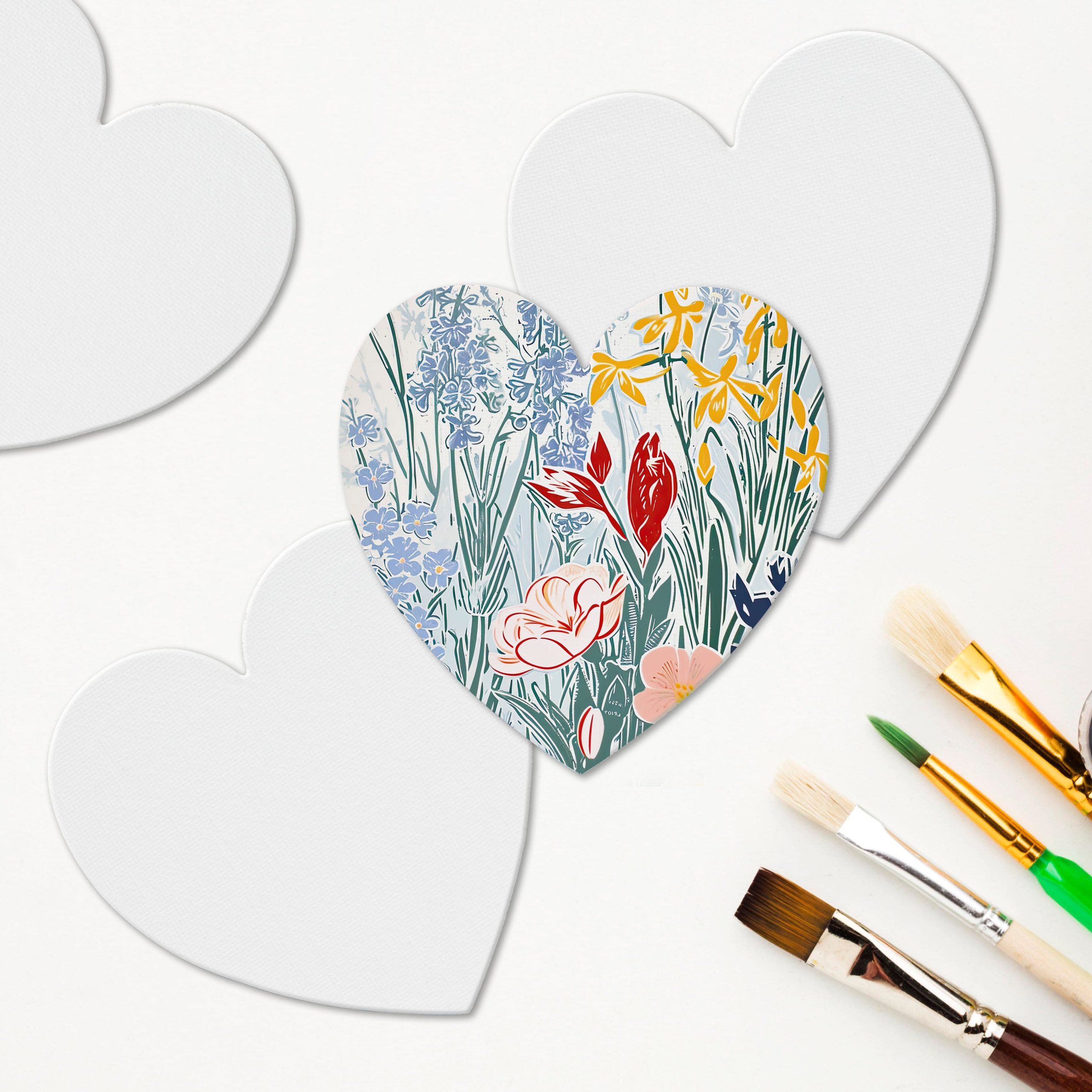 5 Pack 4" Shaped Magnetic Canvas Panels by Craft Smart™ - Image 2