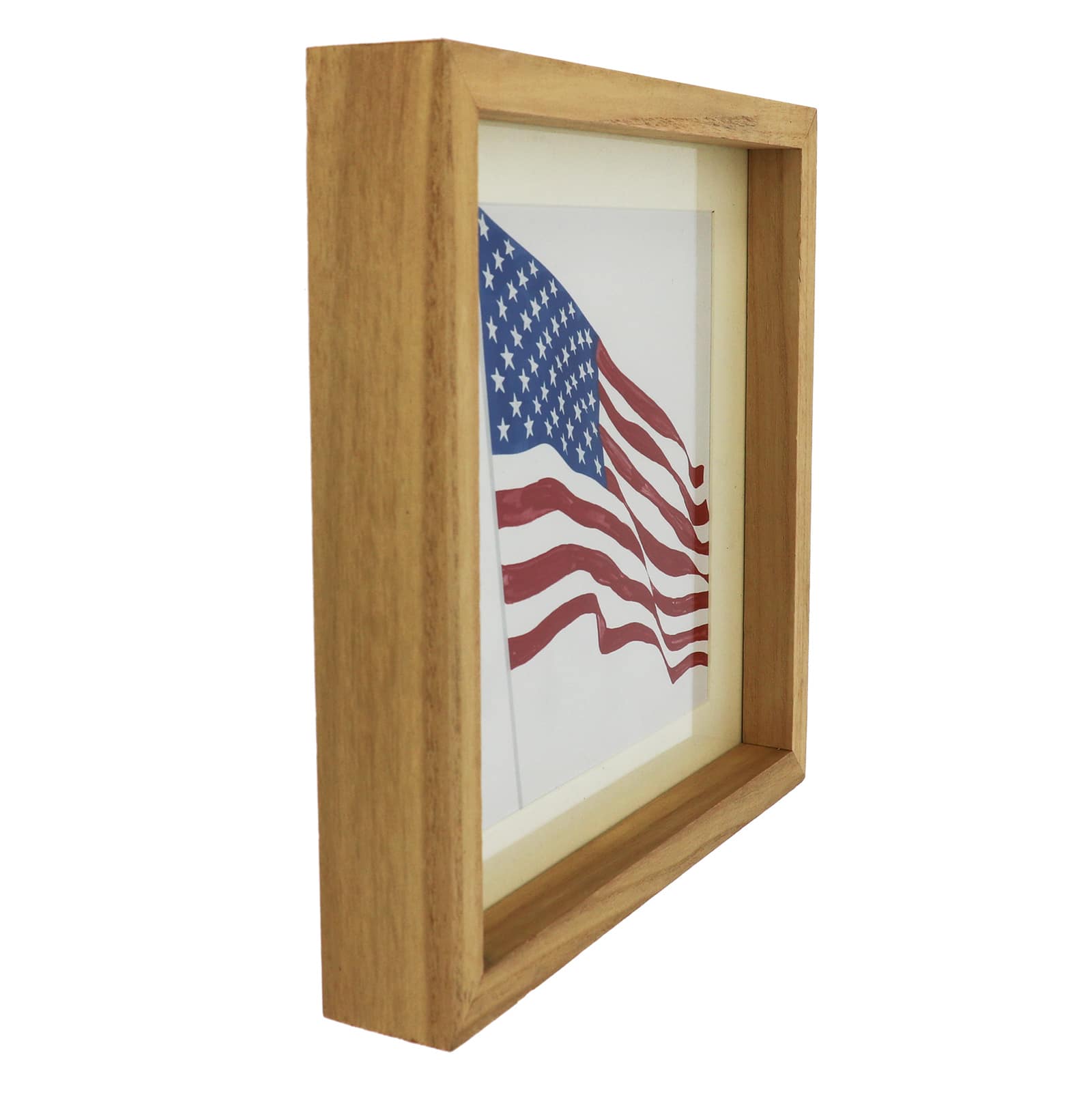 Red, White & Blue 9.75" US Flag Framed Tabletop Décor by Celebrate It™ - Image 4