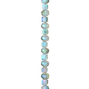 Green Mix Cube & Rondelle Glass Beads, 8mm by Bead Landing™