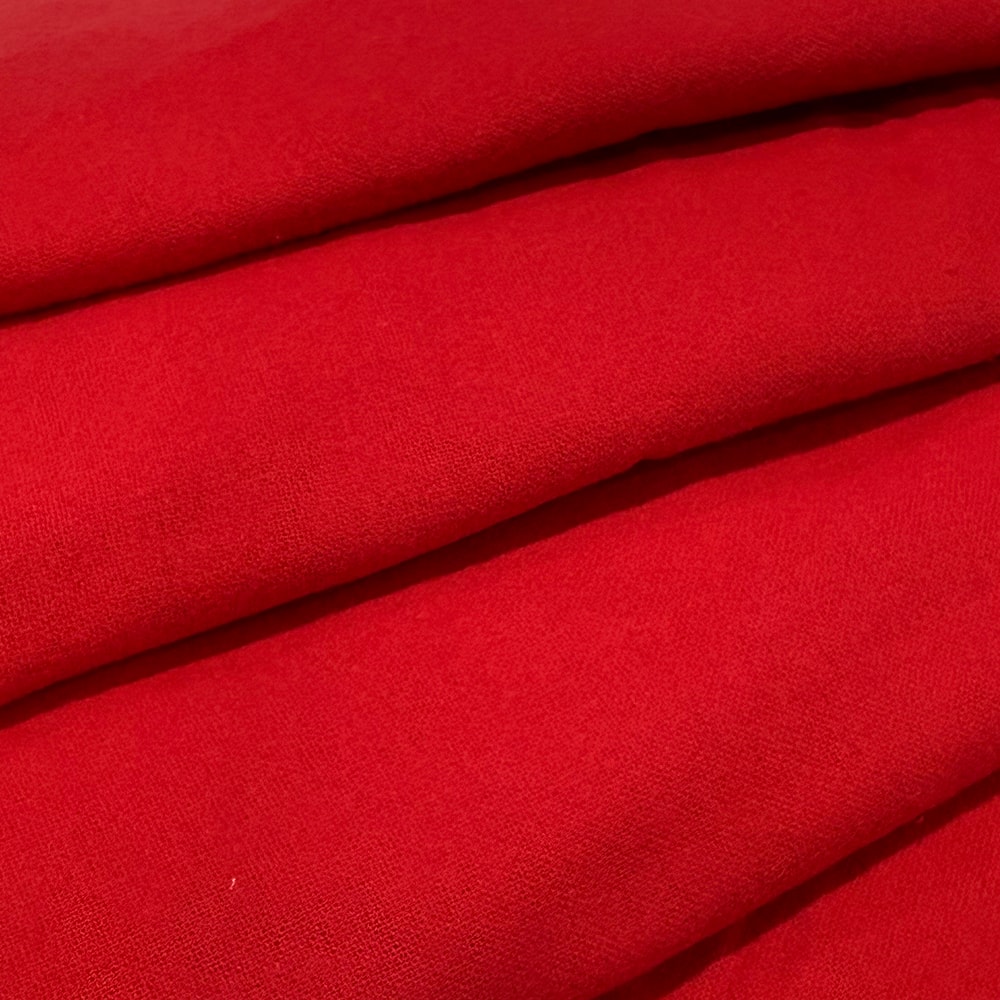 Feldman Red Cotton Flannel Fabric - Image 3