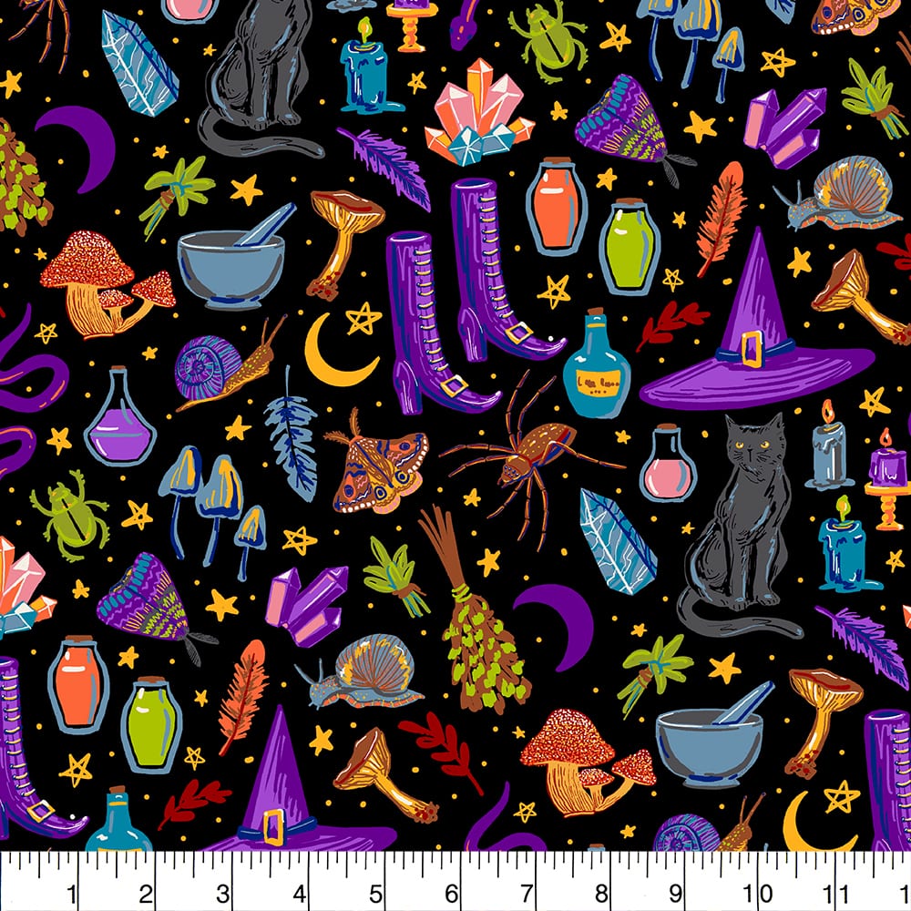 Fabric Traditions Halloween Toss Cotton Quilting Fabric
